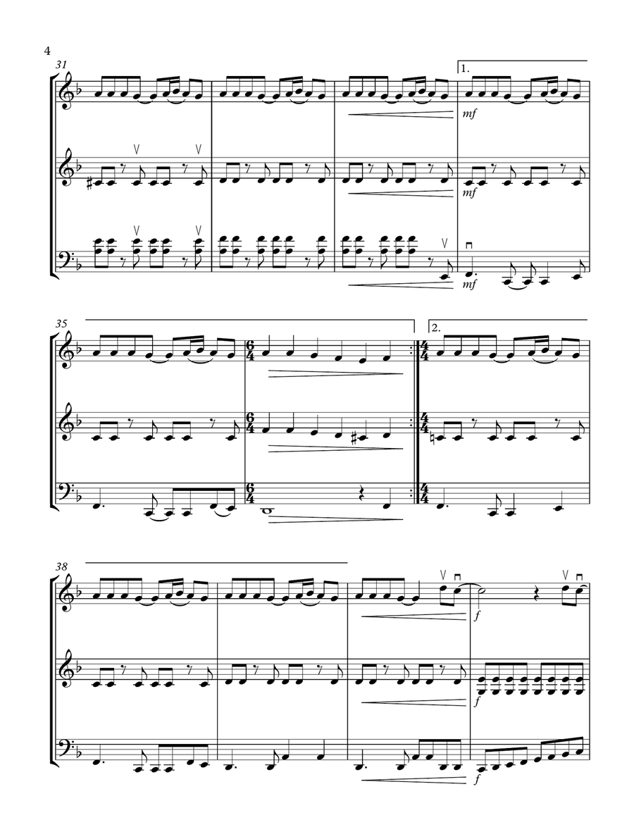 The Man Who Sold The World String Trio scores gallery preview page 4