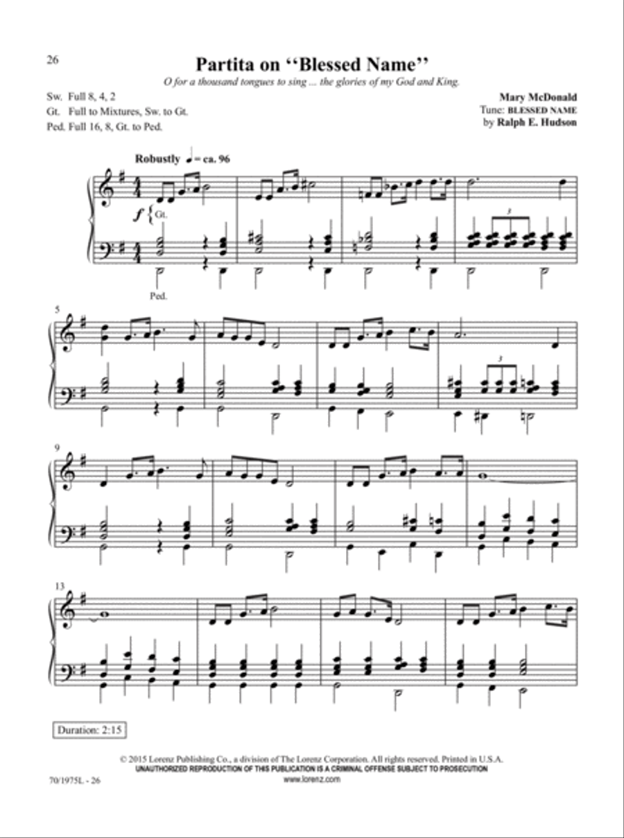 Easy Organ Library, Vol. 60 Organ Solo scores gallery preview page 11