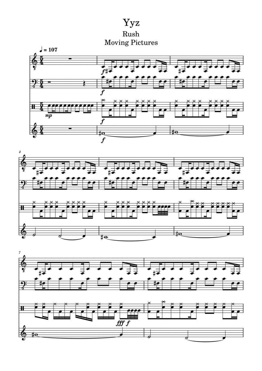 Yyz Concert Band scores gallery preview page 1