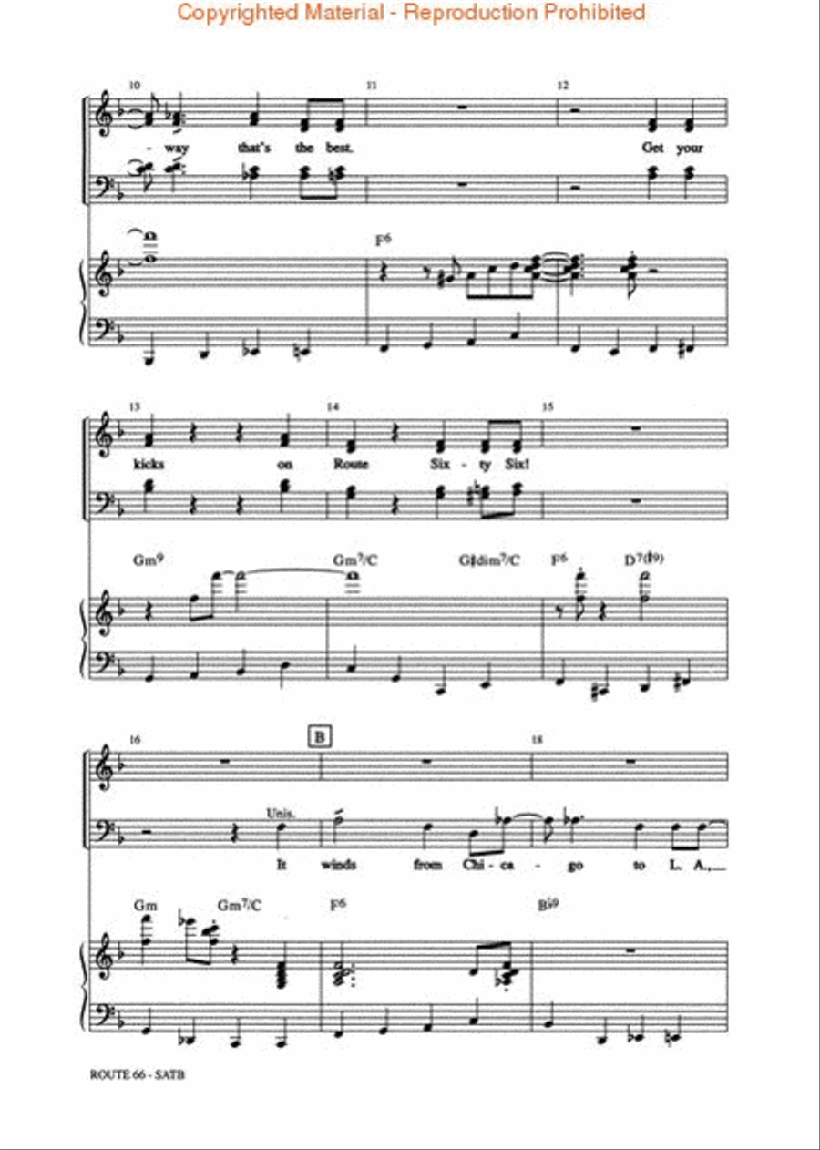 Route 66 4-Part scores gallery preview page 3