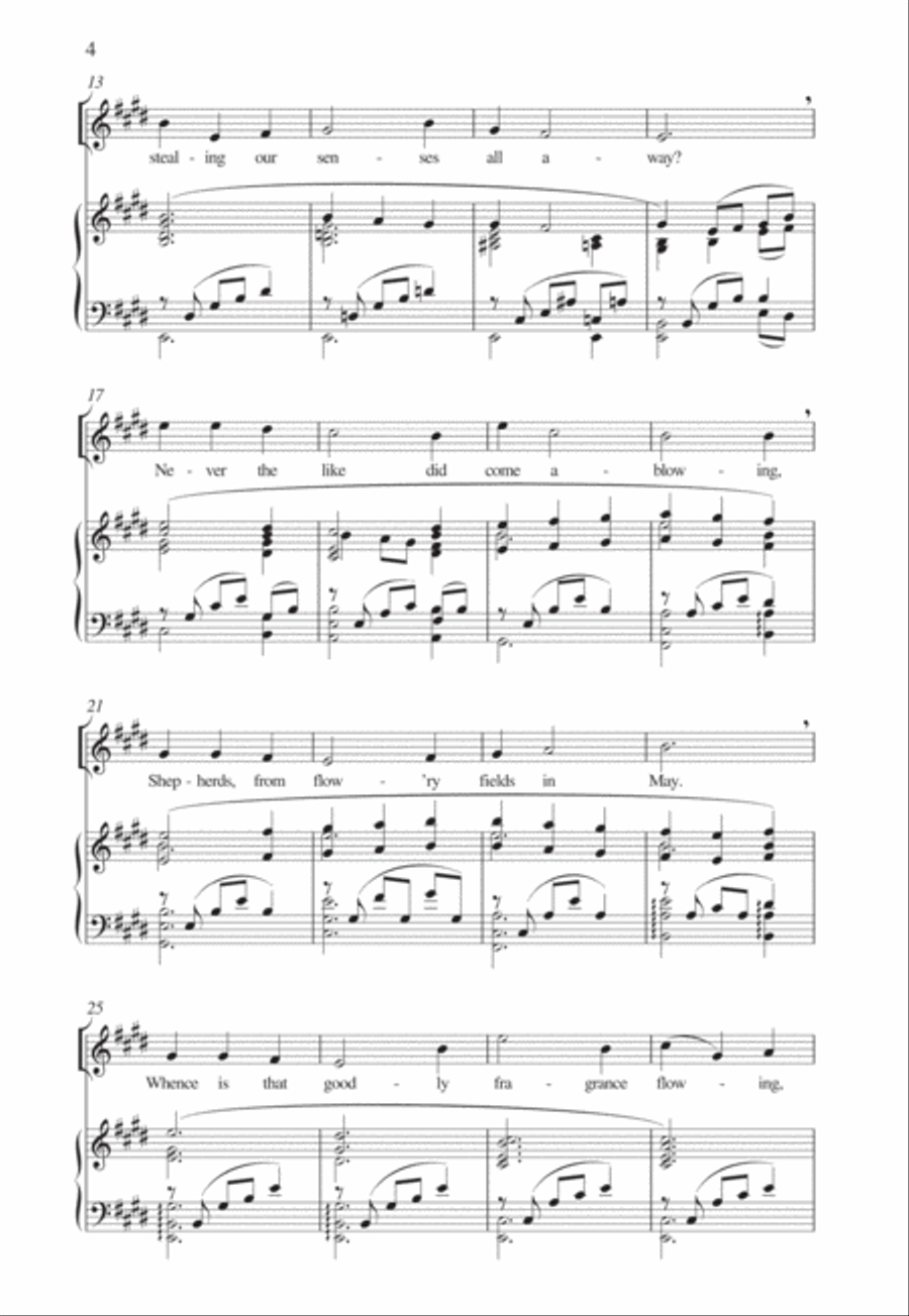 Whence is that goodly fragrance flowing? 4-Part scores gallery preview page 3