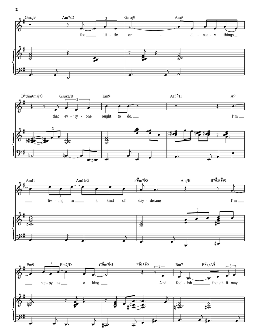 The Very Thought Of You The Very Thought Of You Piano, Vocal scores gallery preview page 2