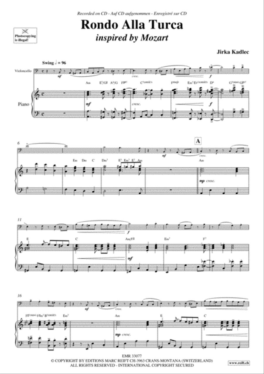 Rondo Alla Turca Piano Accompaniment scores gallery preview page 4
