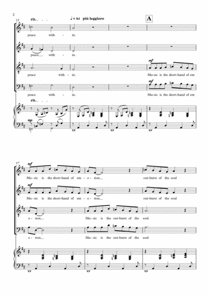 The Joy of Music - SATB & Piano image number null