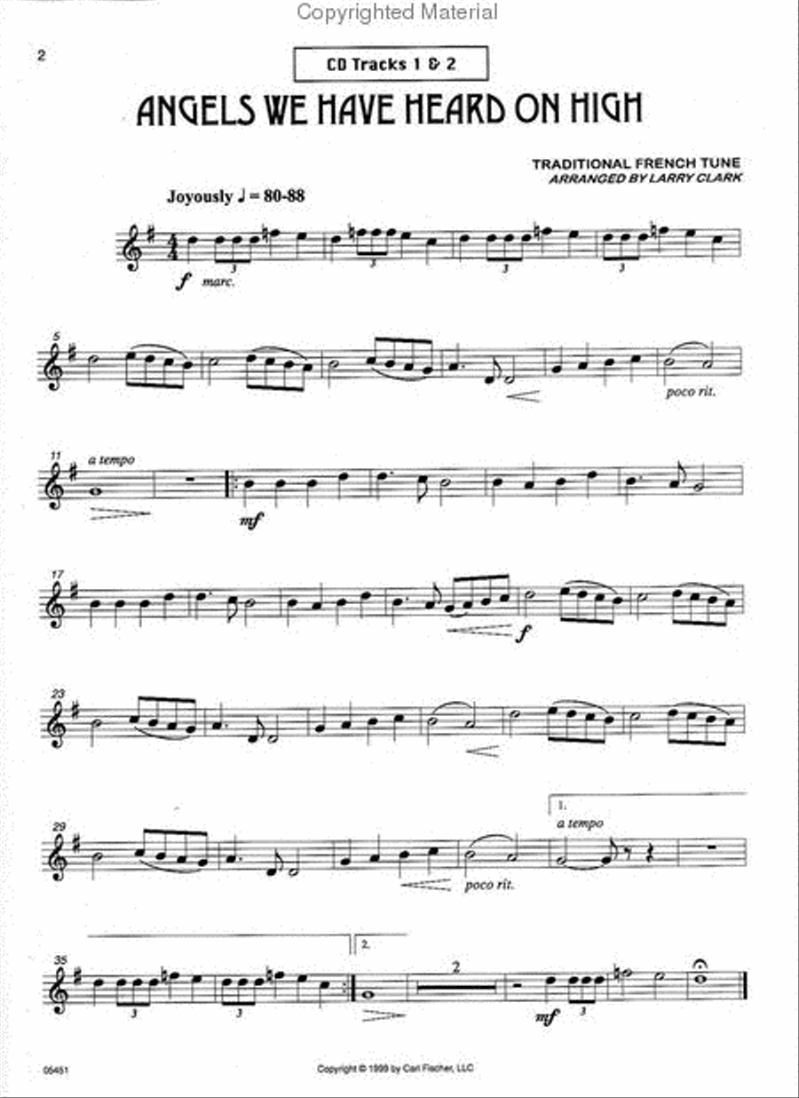 Easy Christmas Favorites B-Flat Clarinet scores gallery preview page 2