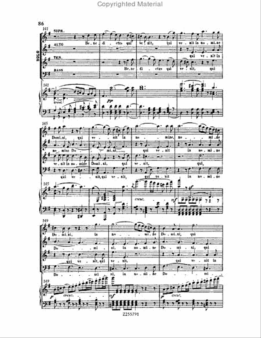 Missa Solemnis, Op.123 Choir scores gallery preview page 86