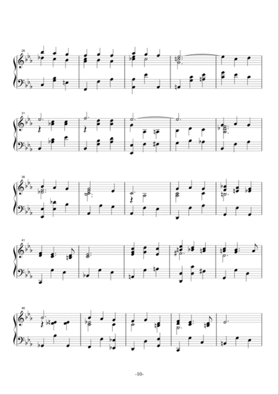 Shapes of a Dream No.642, E-flat major, Op.122 No.5 Piano Solo scores gallery preview page 3