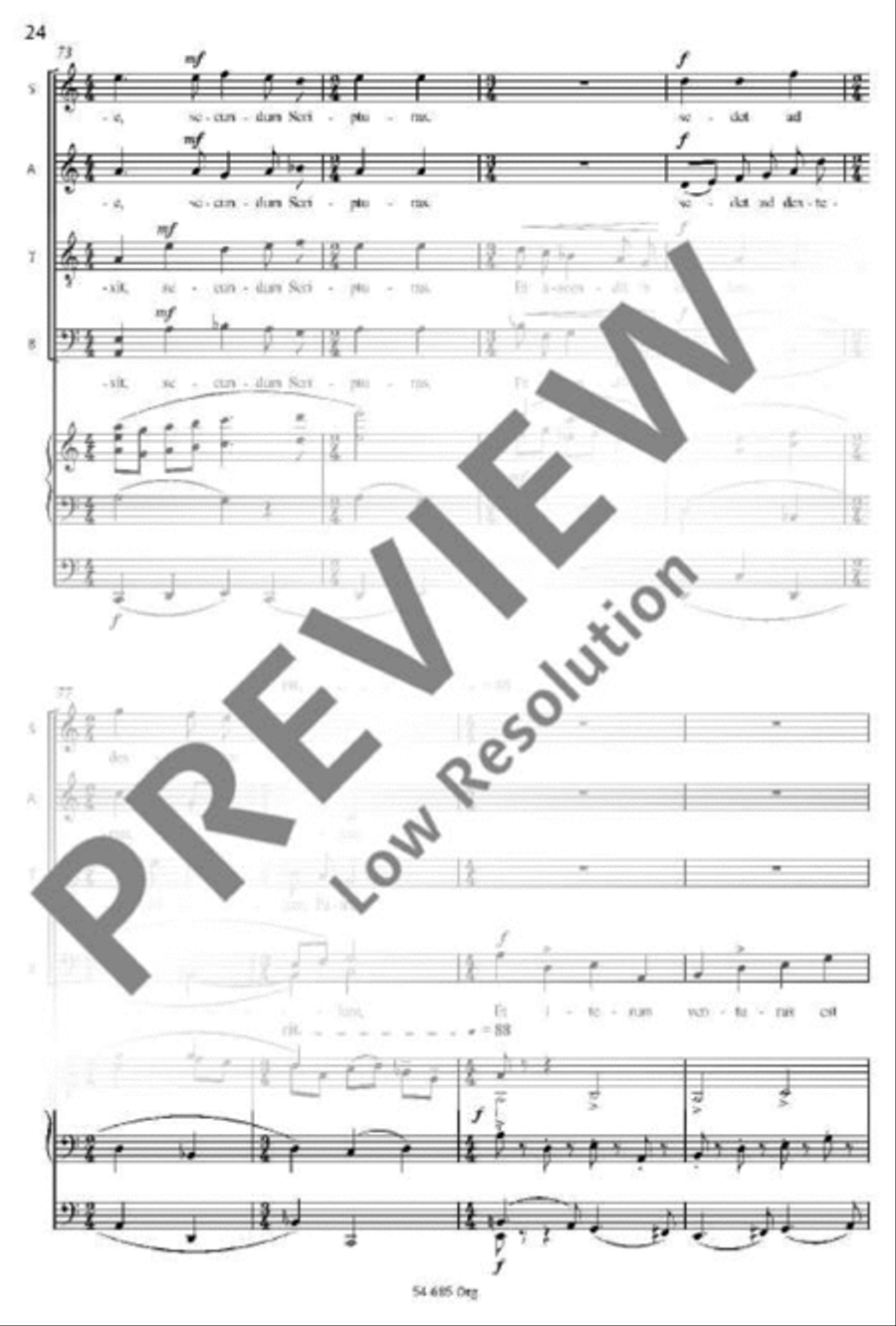 Missa brevis Mixed Choir scores gallery preview page 21