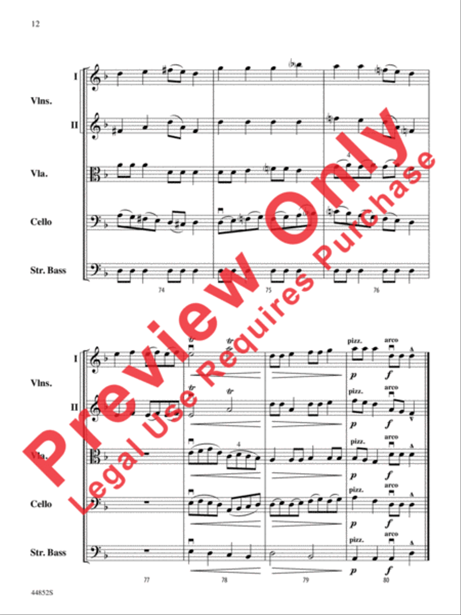 Dreidl Variants String Orchestra scores gallery preview page 25