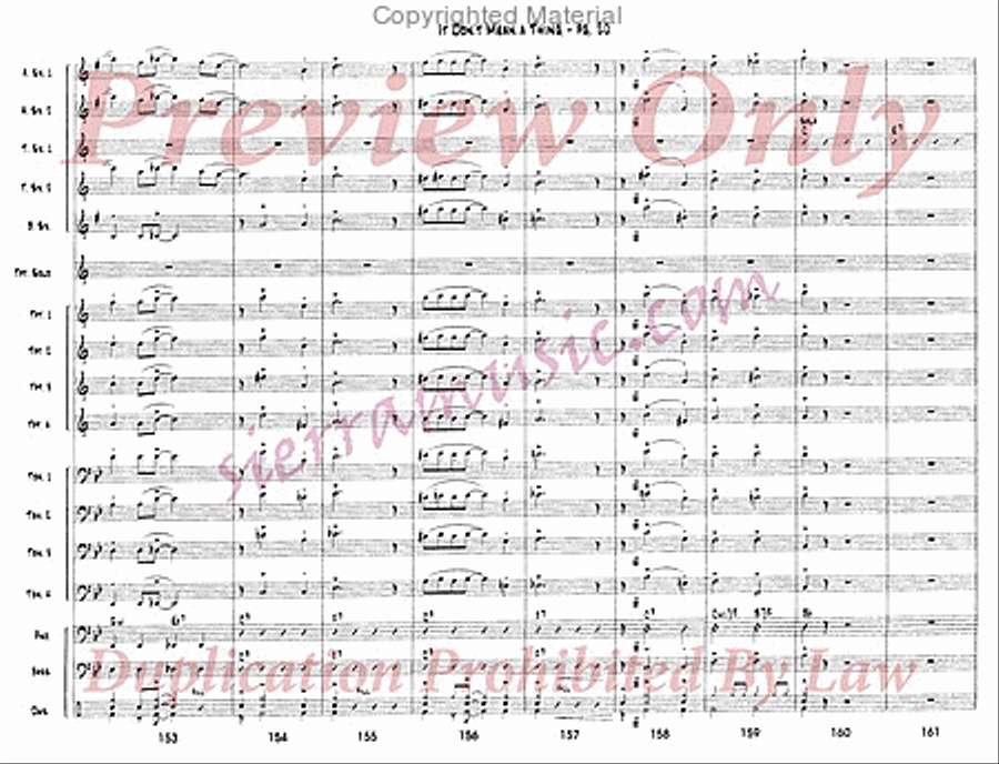 It Don't Mean a Thing If It Ain't Got That Swing Jazz Ensemble scores gallery preview page 21