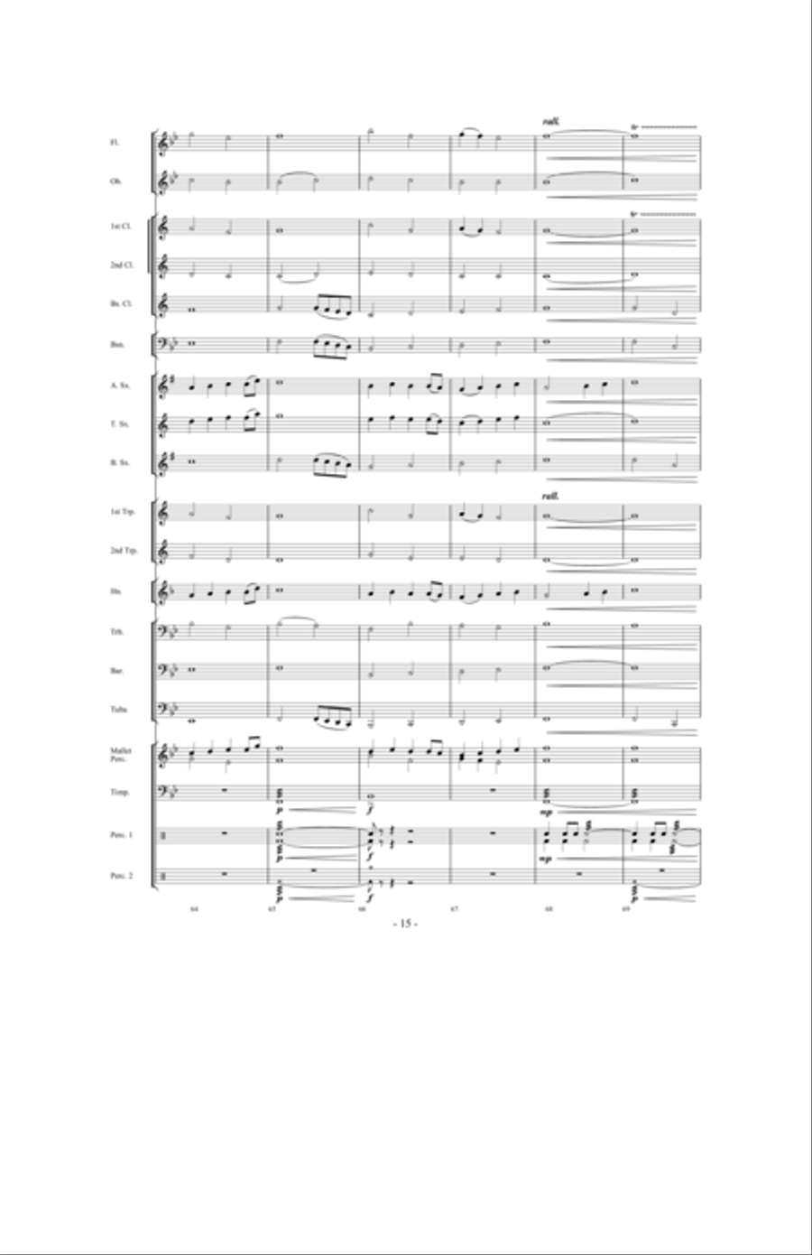 Prevailing Winds Concert Band scores gallery preview page 14