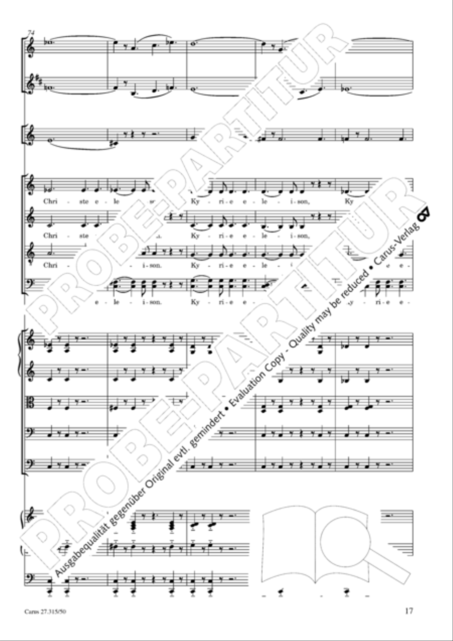 Requiem in C major 4-Part scores gallery preview page 20