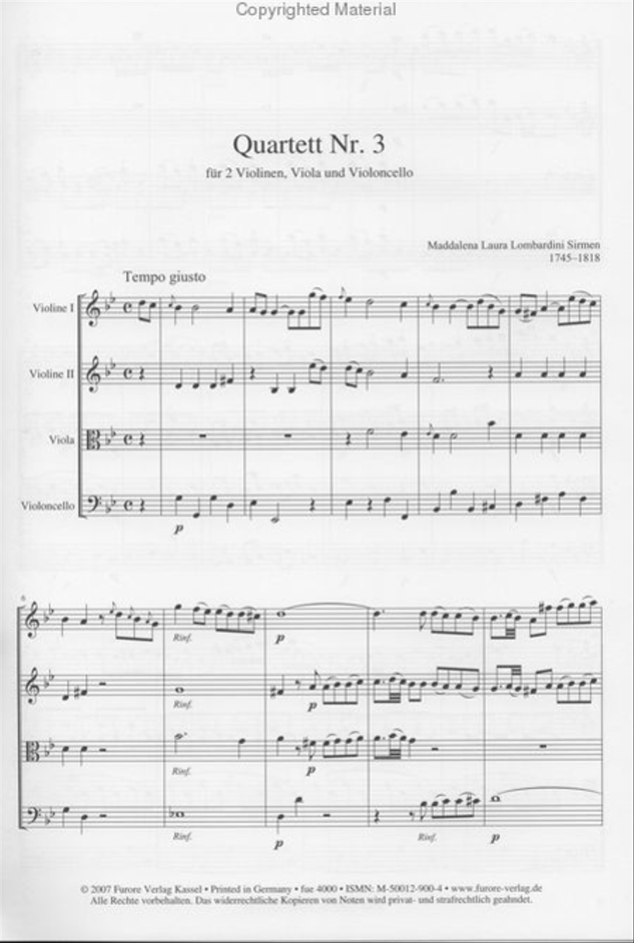 Quartet no. 3 g-Moll String Quartet scores gallery preview page 2