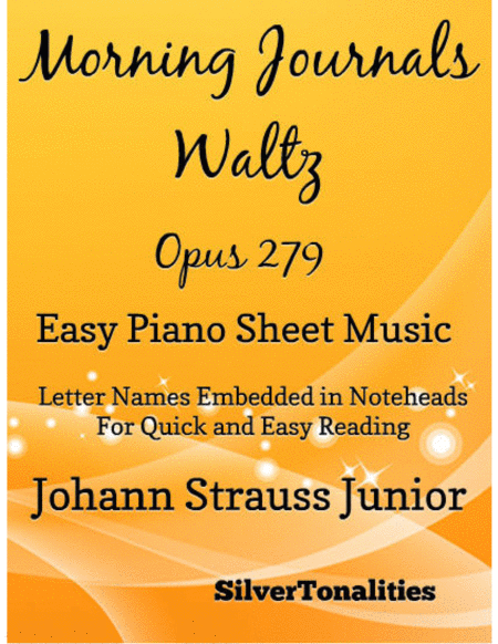 Morning Journals Opus 279 Easy Piano Sheet Music