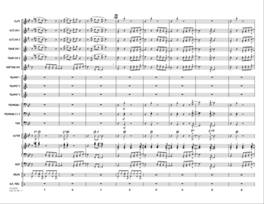 Lean On Me - Full Score Jazz Ensemble scores gallery preview page 3