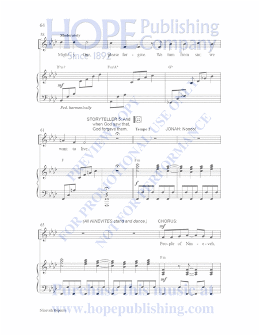 Sailor's Bible Children's Choir scores gallery preview page 65