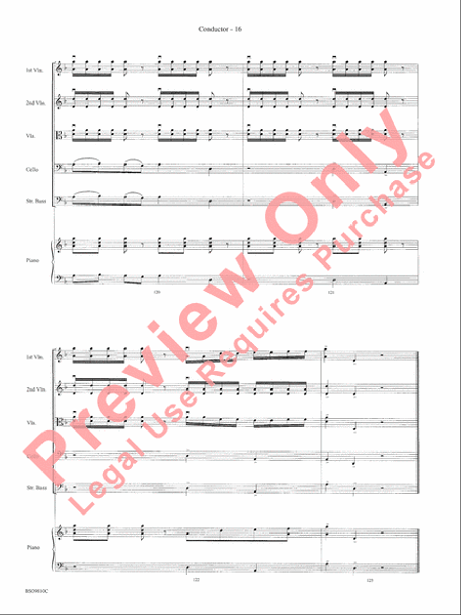 Ancient Ritual String Orchestra scores gallery preview page 19