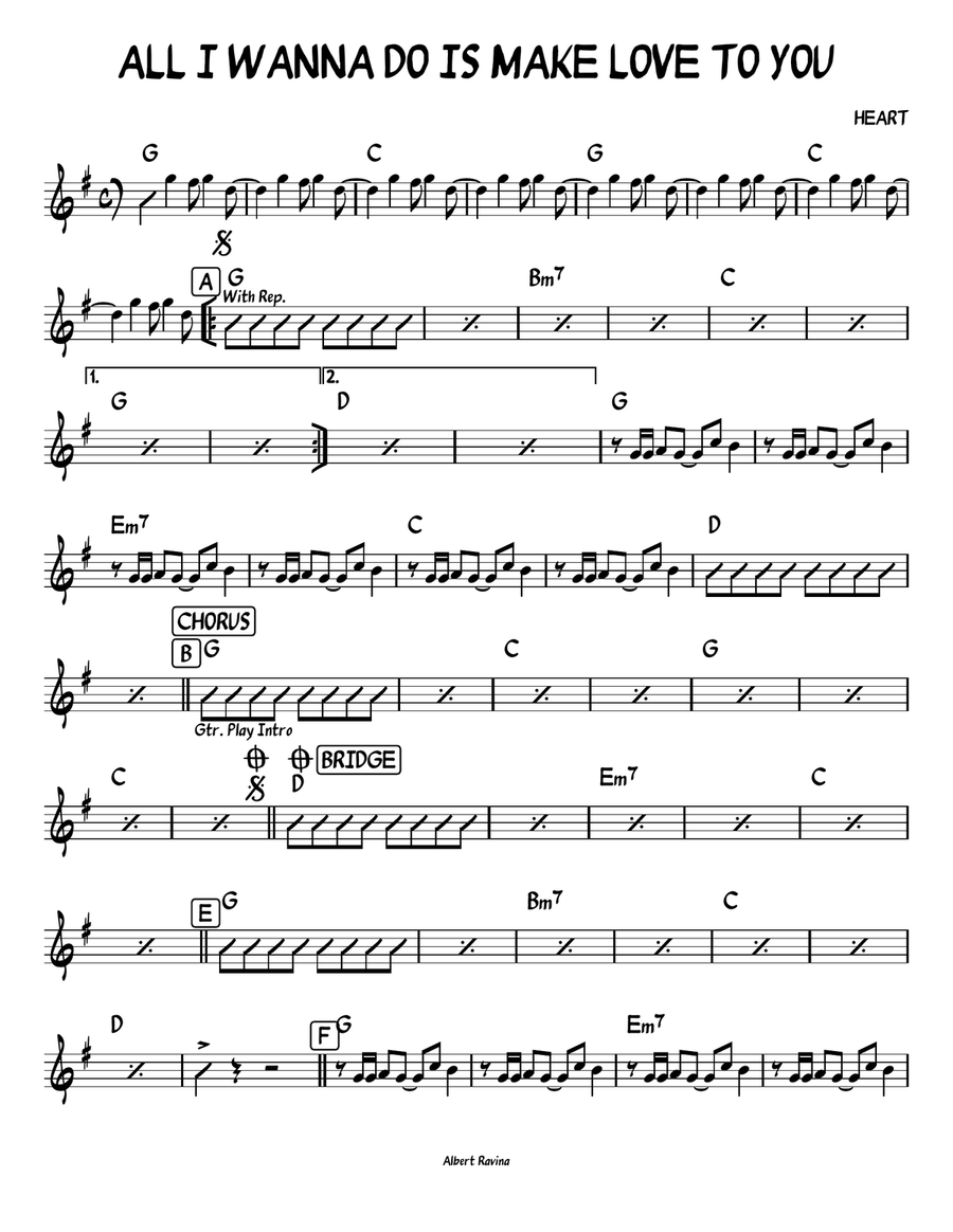 All I Wanna Do Is Make Love To You Small Ensemble scores gallery preview page 1