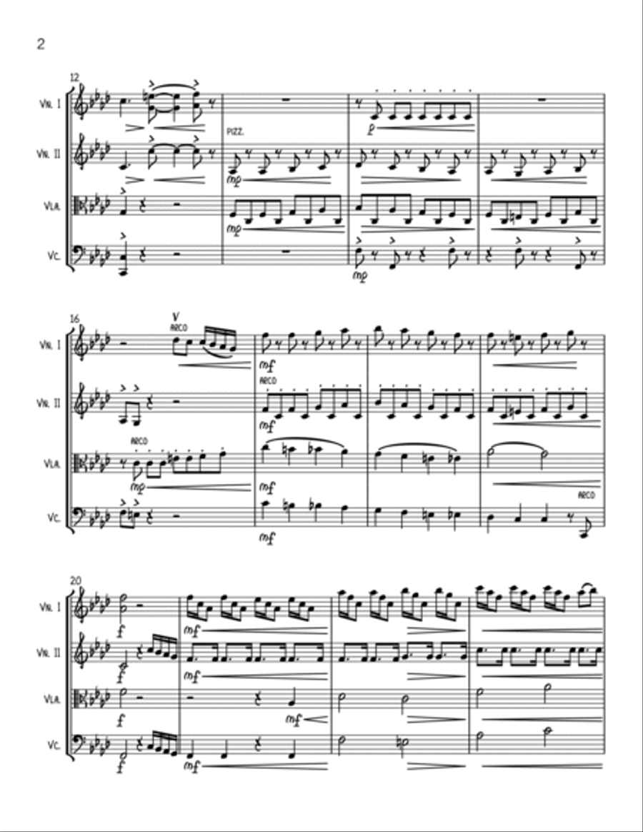 Paint It, Black String Quartet scores gallery preview page 2
