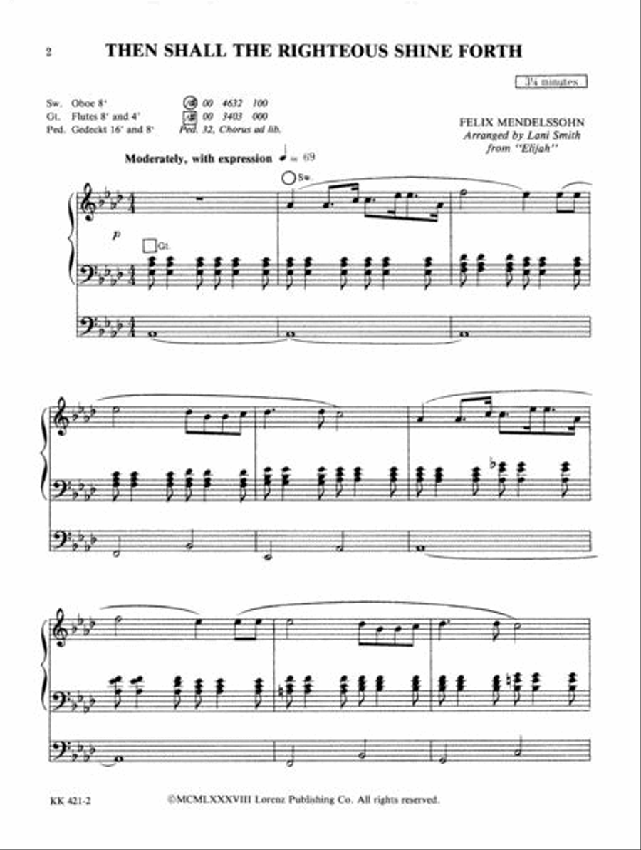 Mendelssohn Made Practical, Vol. 2 Organ Solo scores gallery preview page 2