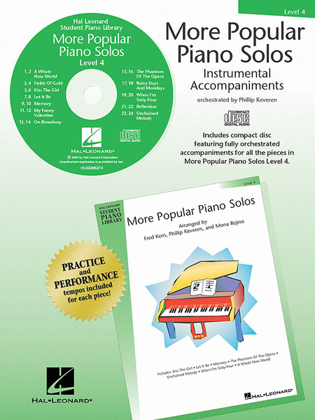 More Popular Piano Solos - Level 4 - CD