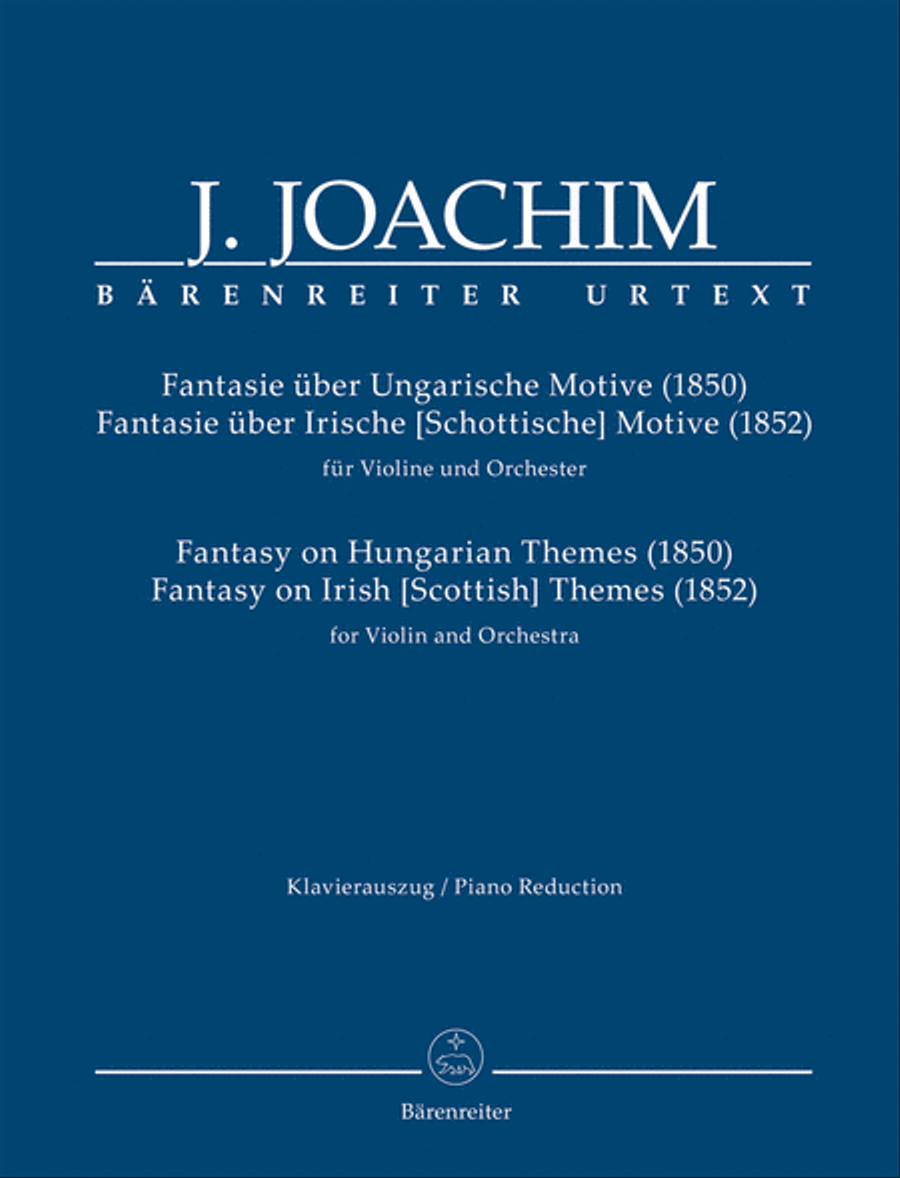 Fantasy on Hungarian Themes (1850), Fantasy on Irish [Scottish] Themes (1852) for Violin and Orchestra Violin Solo scores gallery preview page 1