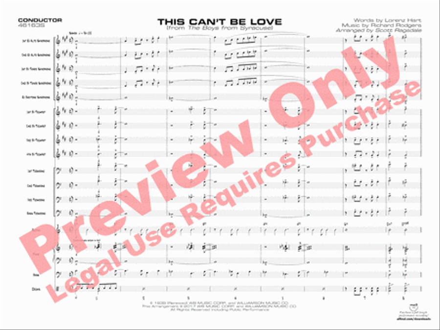 This Can't Be Love Jazz Ensemble scores gallery preview page 4