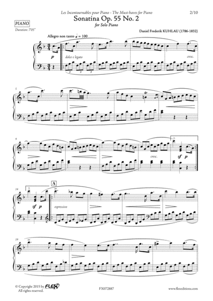 Sonatina Op. 55 No. 2 image number null