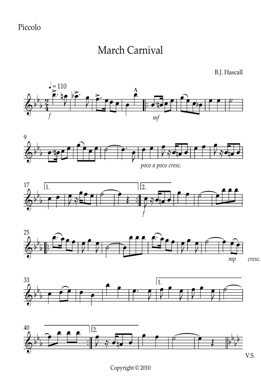 March Carnival March Carnival Concert Band scores gallery preview page 6