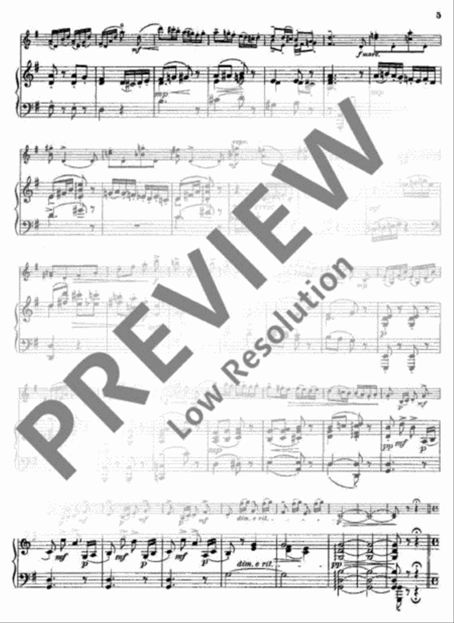 Variations on a Theme of Mozart Violin Solo scores gallery preview page 6