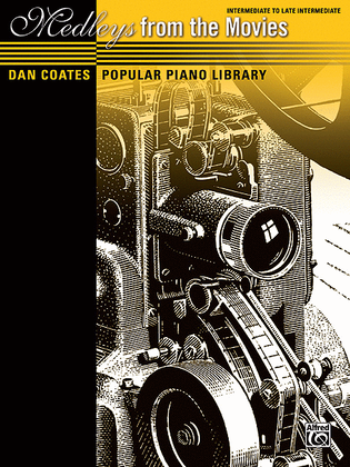 Book cover for Dan Coates Popular Piano Library -- Medleys from the Movies