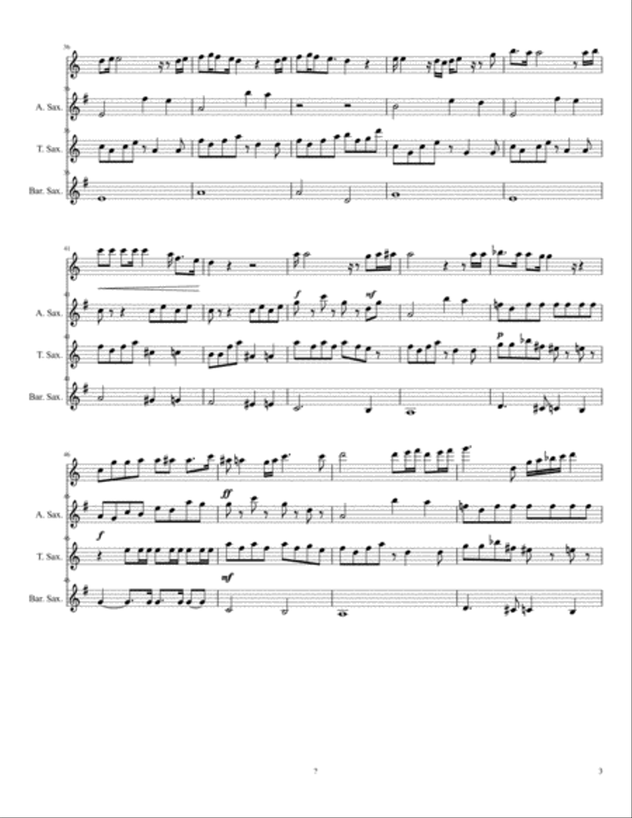 Bohemian Rhapsody Small Ensemble scores gallery preview page 3