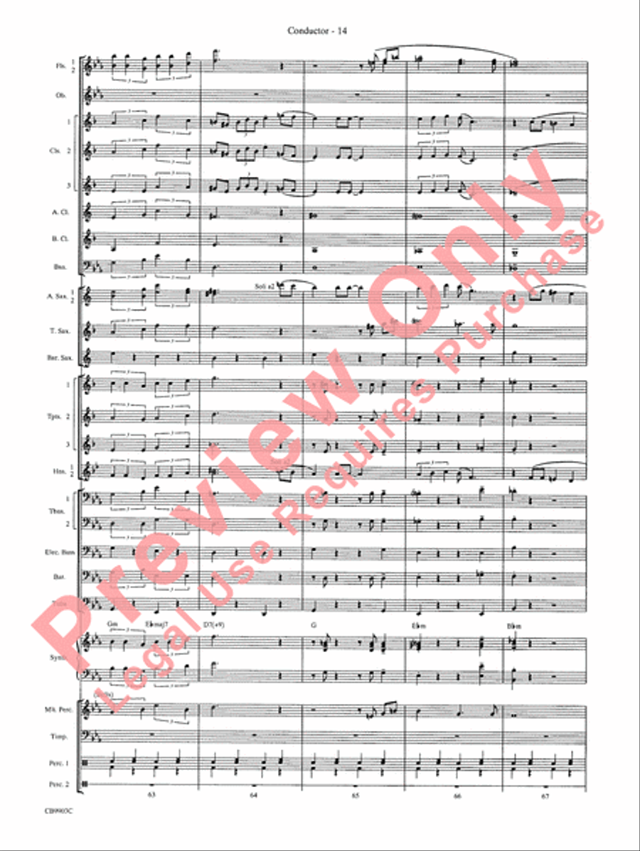 007 -- A James Bond Medley Concert Band scores gallery preview page 17