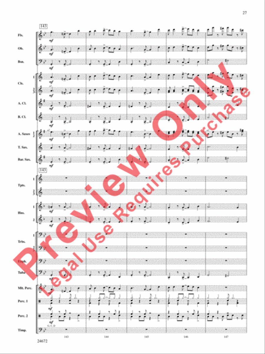 Buenaventura Concert Band scores gallery preview page 28