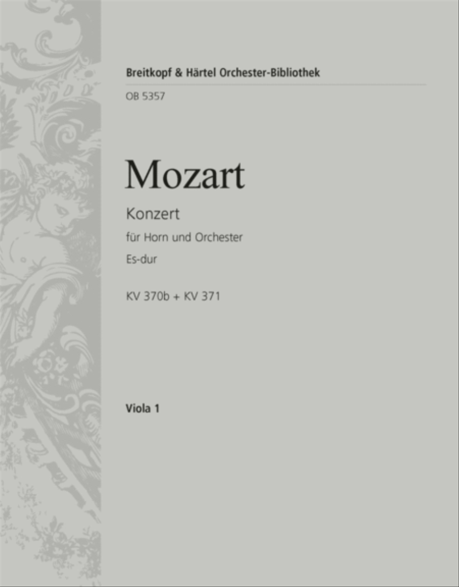 Horn Concerto in E flat major K. 370b und K. 371 Orchestra scores gallery preview page 1
