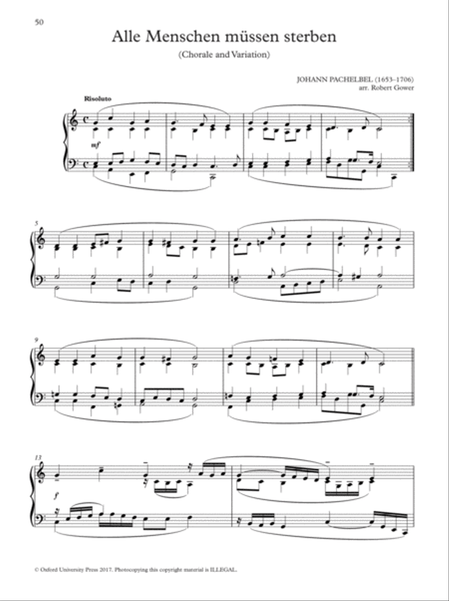 Oxford Book of Lent and Easter Organ Music for Manuals Organ Solo scores gallery preview page 50