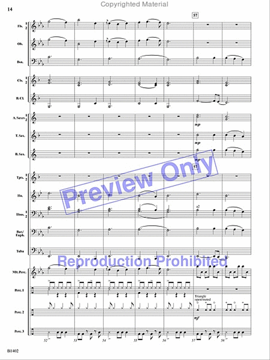 A Jammin' Caribbean Christmas Concert Band scores gallery preview page 13