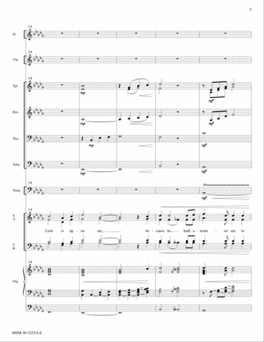 The Spirit of the Lord (Full Score)