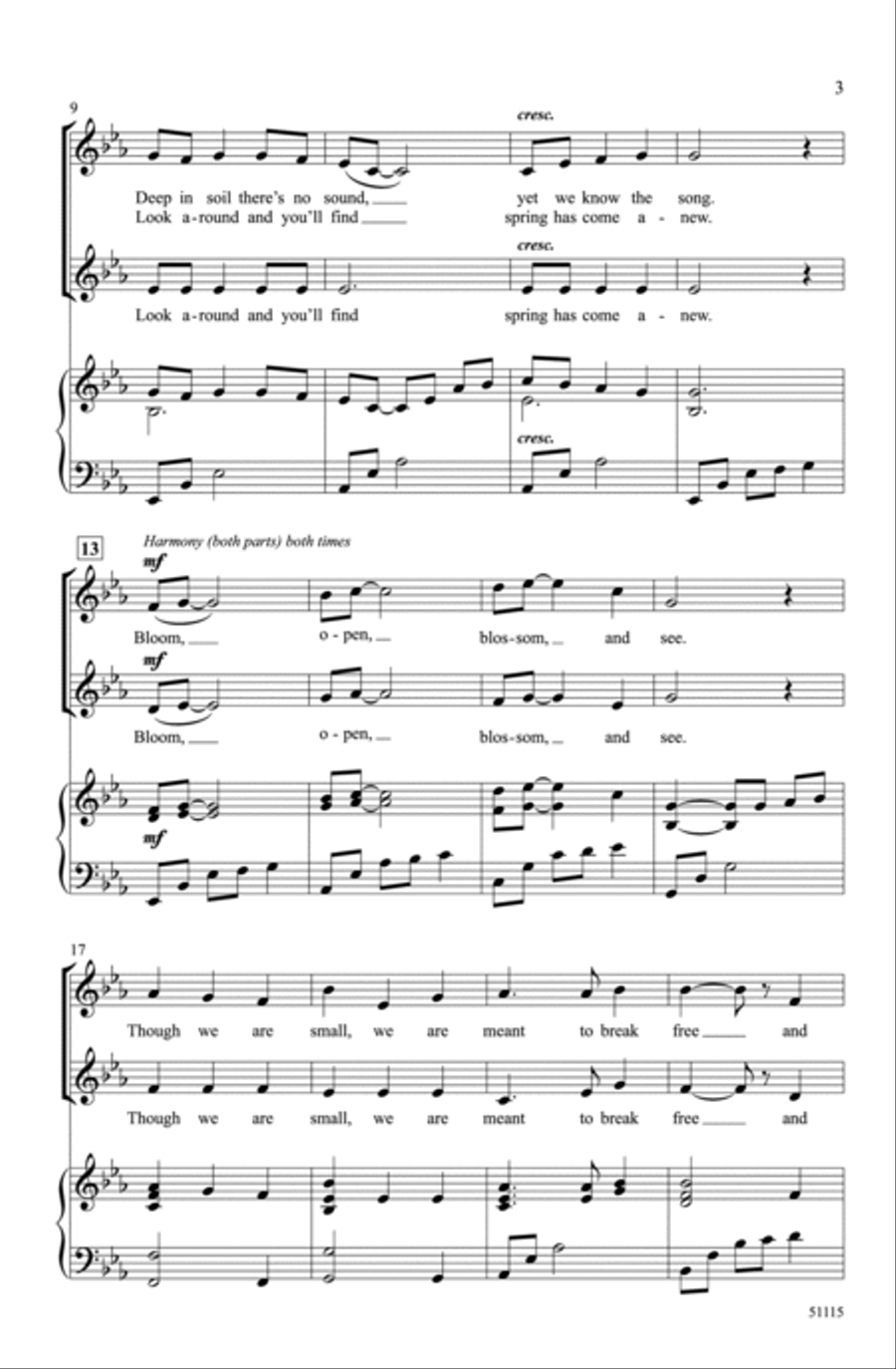 Bloom Choir scores gallery preview page 2