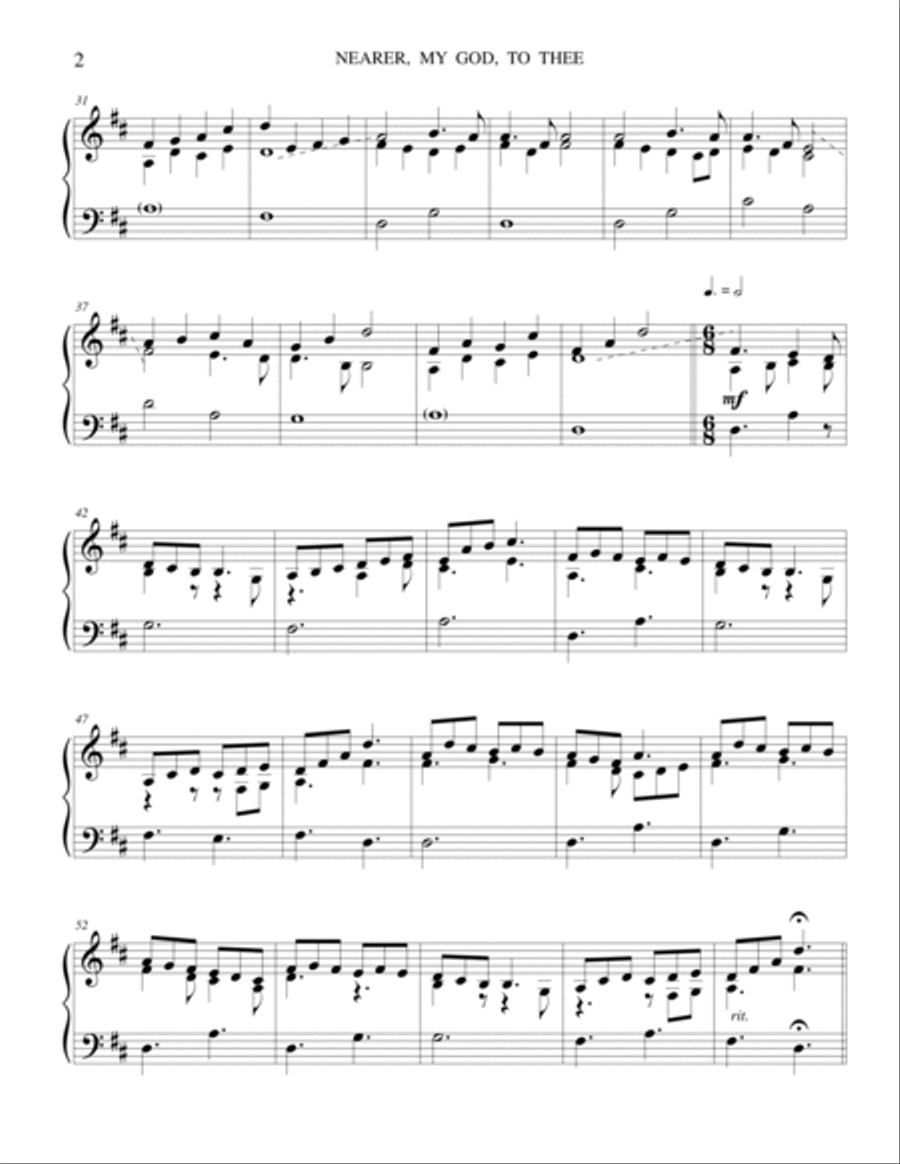 25B. Nearer, My God, To Thee (BETHANY) Small Ensemble scores gallery preview page 2