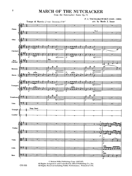 Nutcracker Ballet, Set II ("March of the Nutcracker" and "Trepak"): Score