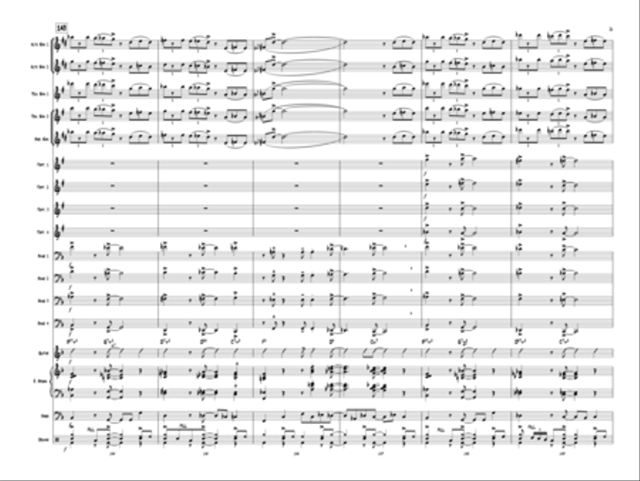 Sax Education Jazz Ensemble scores gallery preview page 22