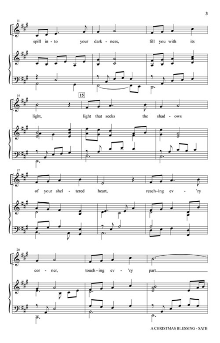 A Christmas Blessing 4-Part scores gallery preview page 3
