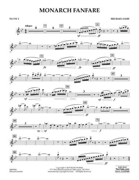 Monarch Fanfare - Flute 2