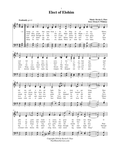Elect of Elohim - an original hymn image number null