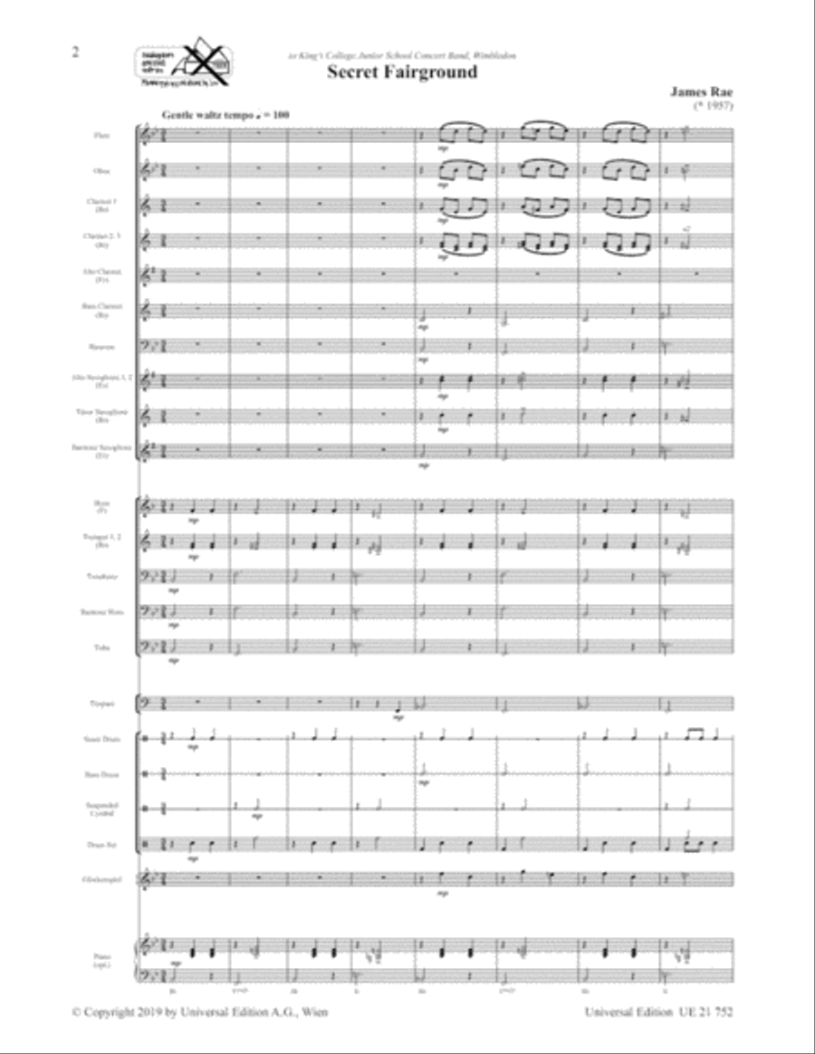 Secret Fairground & Blue Strut Set of Parts scores gallery preview page 2