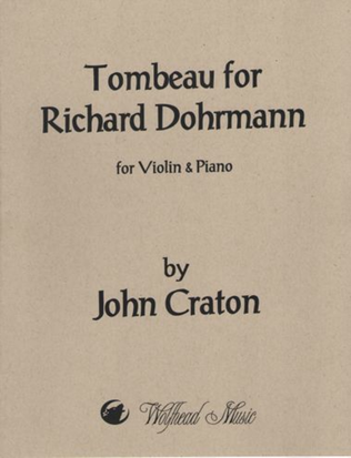 Tombeau for Richard Dohrmann