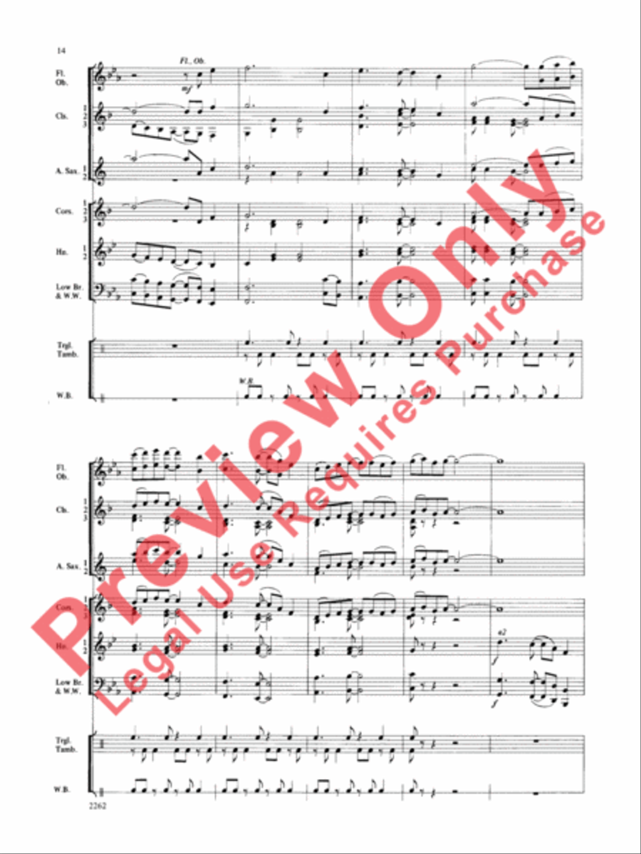Wood County Celebration Concert Band scores gallery preview page 15