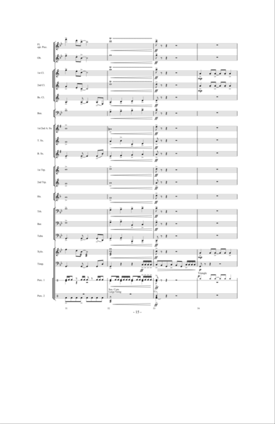 Tailspin! Tailspin! Concert Band scores gallery preview page 14