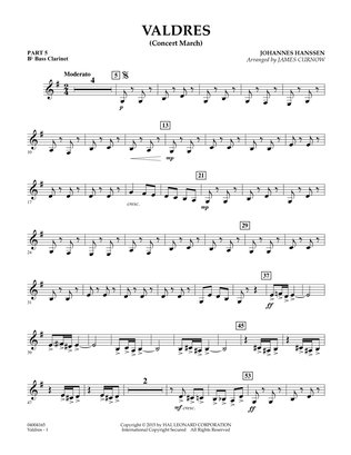 Valdres (Concert March) - Pt.5 - Bb Bass Clarinet